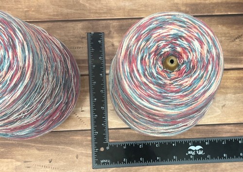 VINTAGE 1 Kone Astro-Dye Works Multi Chalktone 8/2 KP Baumwollgarn - Bild 4 von 9