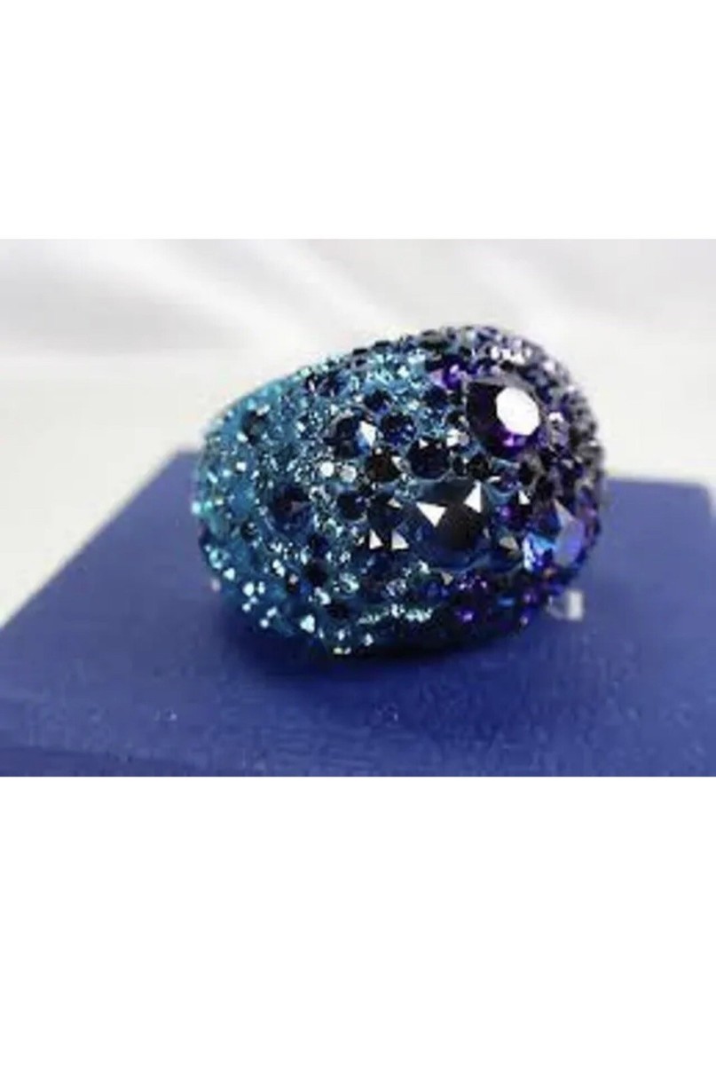 スワロフスキー Chic Purple Blue リング スワロフスキー Chic Purple Blue リング - メルカリ