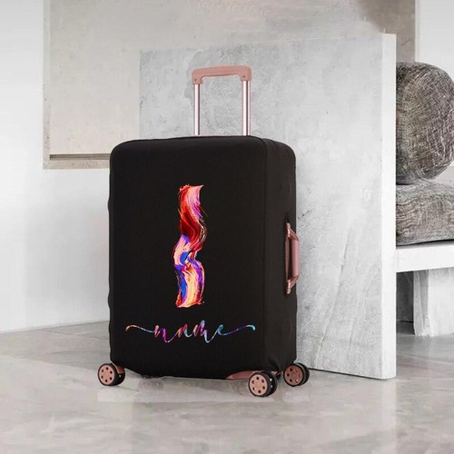 Personalized Name Suitcase Cover Protector Luggage Case Elastic Suitcase 18"-32” - Picture 20 of 37