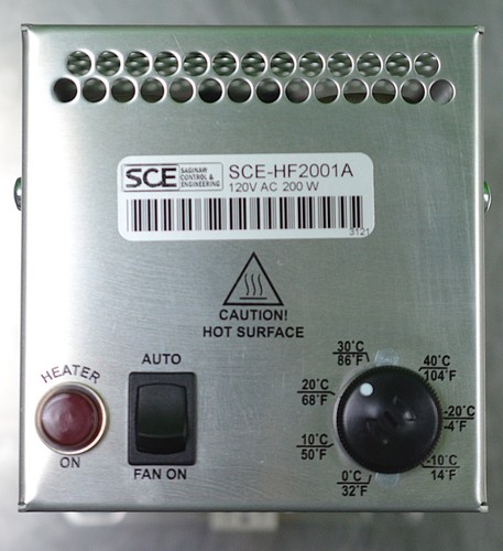 Saginaw Control & Engineering SCE-HF2001A 120VAC 200W Heater- Fan w/Thermostat - Picture 2 of 9