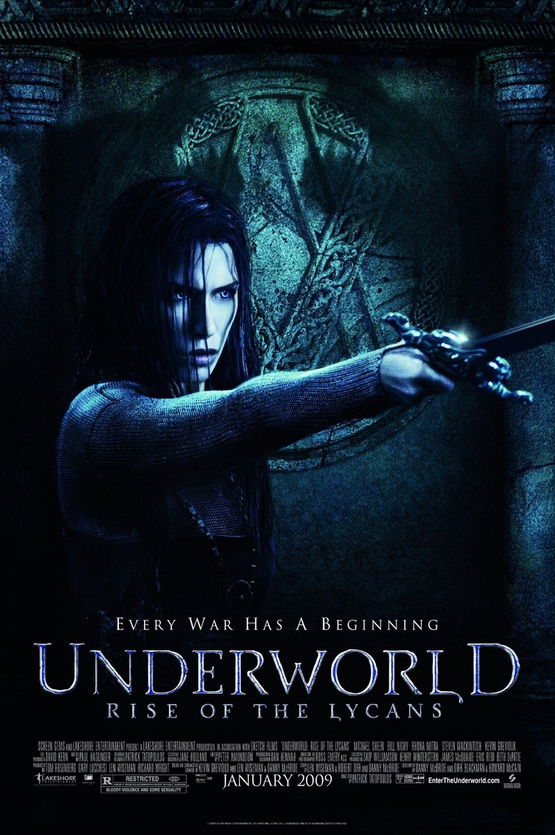 Underworld movie poster : 11 x 17 inches - Rise Of The Lycans