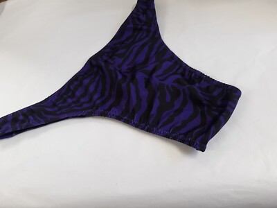 Men New s m L or xL Handmade Purple Zebra Rio thong Pouched or flat  USA