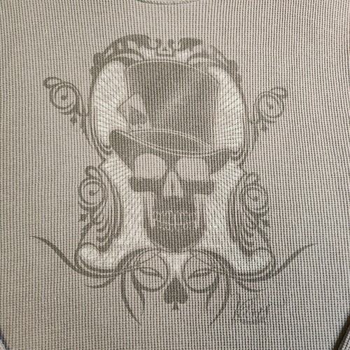 Vans Para Hombres Gris Waffle Camisa Térmica Calavera Top Sombrero Talla XXL Manga Larga Patinador - Imagen 2 de 20