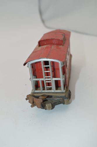 Lionel Lines O Gauge 657 Red Tinplate Caboose Train Car - Imagen 4 de 7