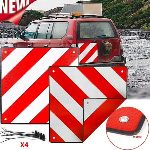 2 In 1 Warntafeln Warntafel 50 X 50 cm Rot-Weiß Italien und Spanien Aluminium DE - Bild 13 von 19
