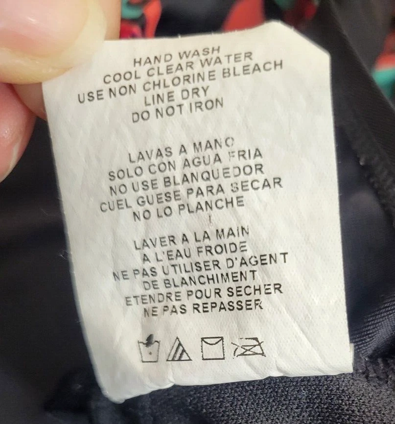 Traje de baño Aqua Traje de baño Verde Rosa Paisley Bloque Una pieza Playa Para mujer Talla Grande Foto 4 de 4