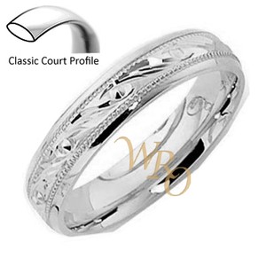 Brand New Argentium 958 Silver Diamond Cut Patterned Wedding Ring Image Is Loading Brand New Argentium 958 Silver Diamond Cut Patterned