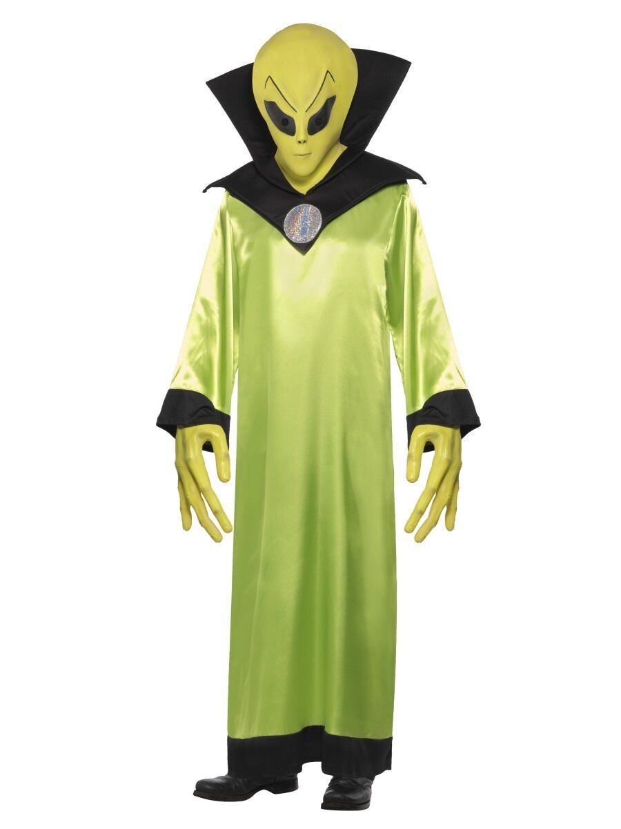 Alien Lord Costume Adult Robe Green Black Glow In The Dark Alien Lord Costume Adult Robe Green Black Glow In The Dark