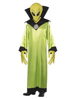 Alien Lord Costume Adult Robe Green Black Glow In The Dark Alien Lord Costume Adult Robe Green Black Glow In The Dark
