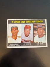 1967 TOPPS BASEBALL #238 N.L. STRIKEOUT LEADERS!! SANDY KOUFAX!! $1 SHIPPING!!
