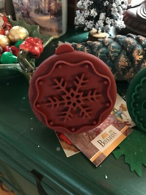 Birkmann Wood Cookie Stamp Snowflake Christmas Wood Handle NWT