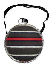 4 Qt Stansport Round Canteen Blanket Lined with Shoulder Strap- New mocinc.1982