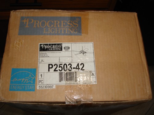 Progress Lighting Airpro Signature 52-" 5-blade "SEABROOKE" Ceiling Fan P2503-42 - Picture 6 of 8