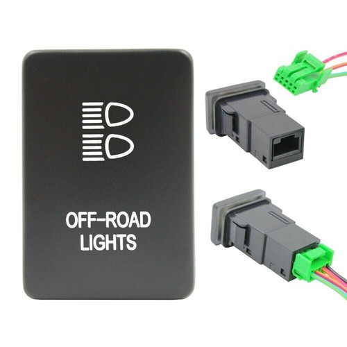 BLUE LED Push Switch 50 STYLES fits Toyota SMALL Replacement Landcruiser Hilux - Picture 35 of 61