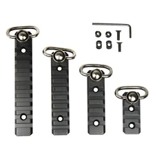 3 5 8 10-Slot KeyMod M-LOK Picatinny Rail Section & Push Button QD Sling Swivel