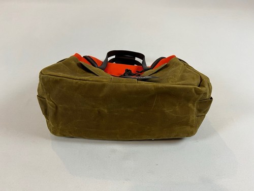 FILSON HERITAGE SPORTSMAN BAG ORANGE/DARK TAN MWT - Picture 17 of 17