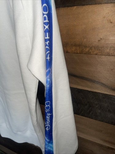 NEW Disney Hoodie Adult Small White D23 EXPO 100th Anniversary Disney100 Mickey - Picture 5 of 5