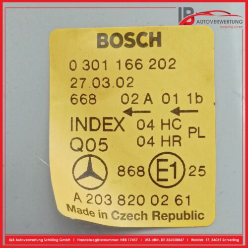 MERCEDES BENZ C-KLASSE W203 Hauptscheinwerfer rechts A2038200261 0301166202 - Bild 8 von 8