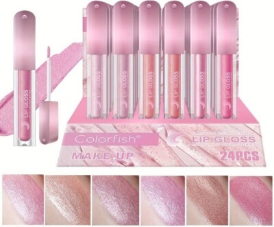 Crystal Pearl Lipgloss ~ Shimmering Sparkly ''Dry Lipgloss'' Liquid Lipgloss