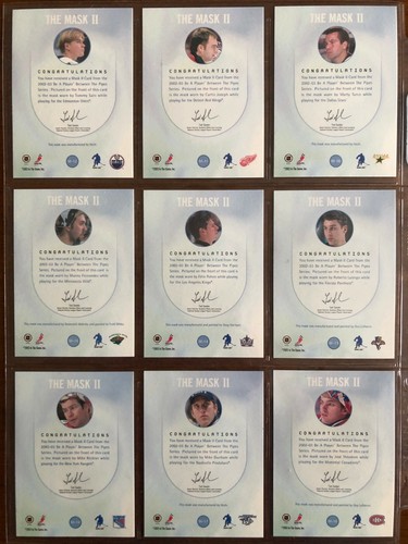 2002/03 Between the Pipes Masks II SET 1-30 COMPLET - Picture 4 of 8
