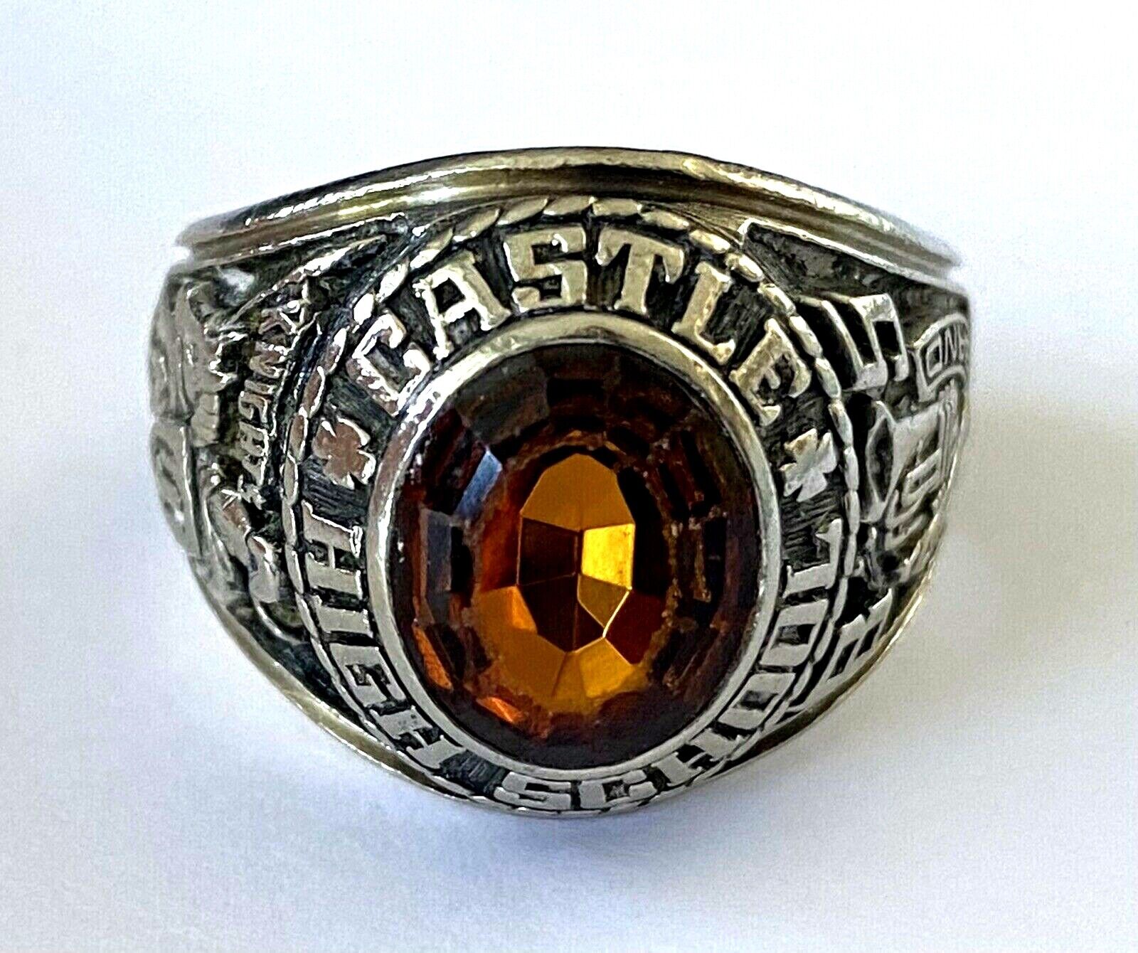 Jostens 10K White Gold 1985 Castle Knights CHS Men's Class