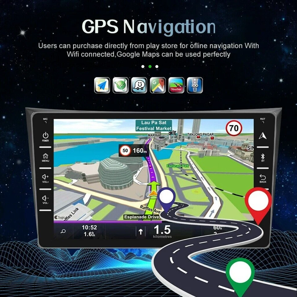 Radio estéreo de coche WIFI para Toyota Corolla 2007-2013 navegación GPS 9" Android 10. Foto 2 de 4