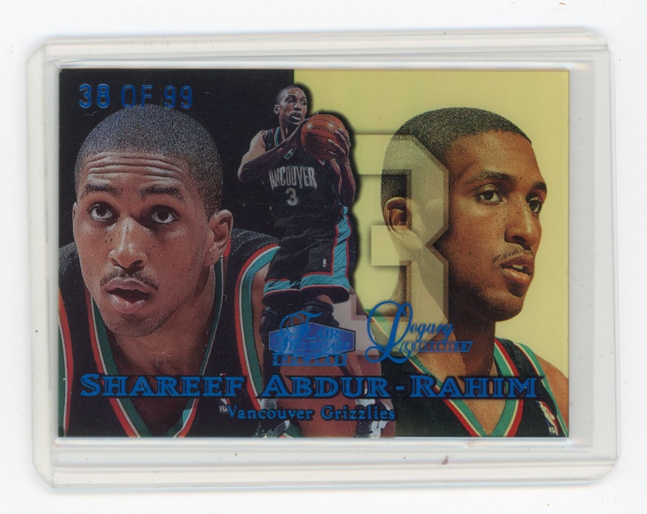 SHAREEF ABDUR-RAHIM 1998-99 Flair Showcase #1 ROW 1 LEGACY COLLECTION SP 38/99