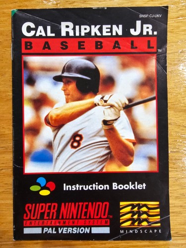 Cal Ripken Jr. béisbol en muy buena condición Super Nintendo SNES PAL con manual -PROBADO- - Imagen 4 de 6