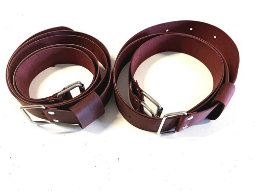 Genuine Leather Luggage Rack Straps Trunk rack straps for Vintage Cars Burgundy - Bild 1 von 12