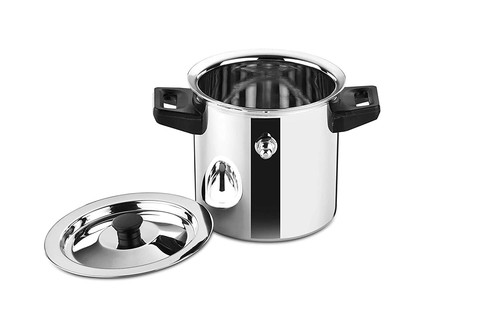 Edelstahl Premium Milchkessel doppelwandig mit Pfeife und Trichter - 1 L - Bild 3 von 4