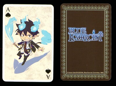 1 x Spielkarte Blue Exorcist Anime Rin Okumura - Ace of Spades ZT 89