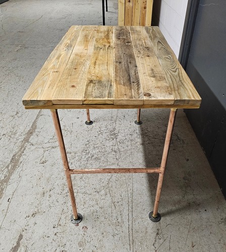 Patas de mesa/barra de tubo de cobre de diseño industrial (Steampunk) - Imagen 9 de 12