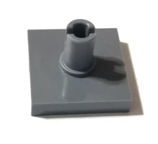 8X NEW LEGO 2x2 Tile with Top Pin Part 2460 Dark Bluish Gray LOT OF 8