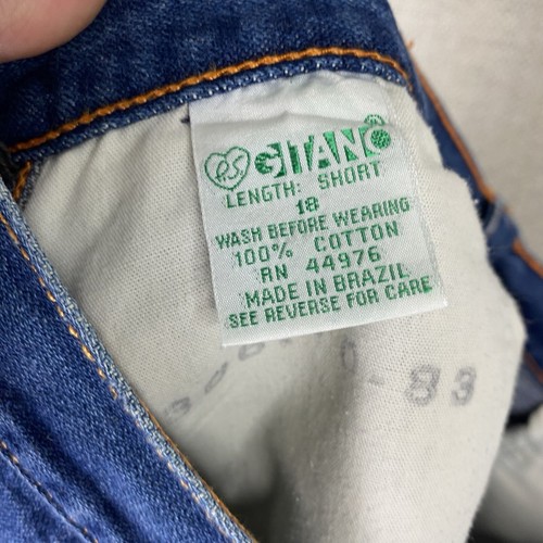 Gonna vintage Gitano donna 18 blu denim linea A anni 80 retrò 100% cotone donna - Foto 7 di 9