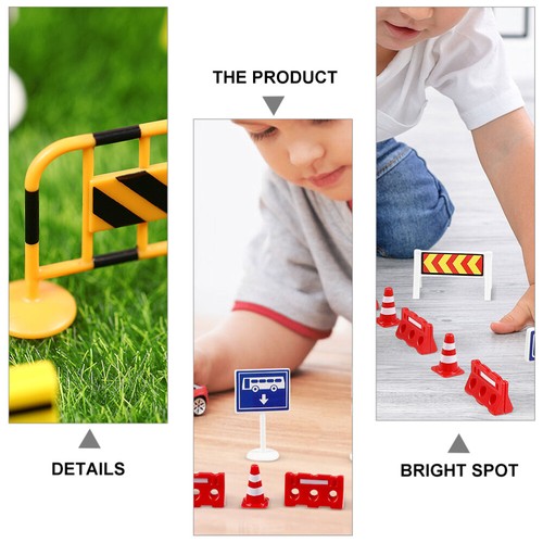 24 Pcs Traffic Cognitive Toys Child Street Signs for Kids Mini Cones - Picture 7 of 12
