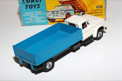 Rimorchio ribaltabile Corgi 483 Dodge 'kew Fargo', VNM in discreta scatola originale - Foto 6 di 10