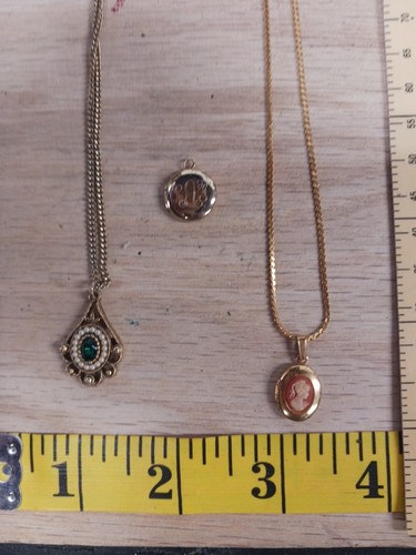 Vintage Necklace Lockett Avon Picture Lockett Necklace Cosmetic Jewelry Lot - Picture 12 of 21