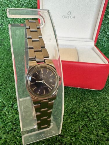 Vintage Omega Geneve Automatic Watch Date Cal.1012 Blue Dial cal 684 Ladies 26mm - Picture 18 of 24