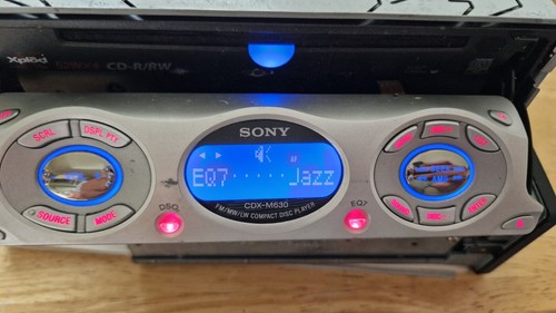 SONY CDX M630 MASK chameleon black panel auto car Radio RDS DSP EQ High-End OEL - Foto 11 di 22