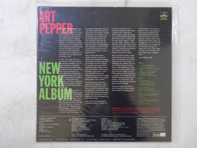 米CD Art Pepper New York Album APR3012 ANALOGUE PRODUCTIONS /00110 Art Pepper New York Album Analogue Productions APR 3012 US