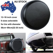 13/14/15/16/17/18" Waterproof Black Car Spare Wheel Tire Cover Fit RV Truck SUV
