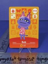 BOB #018 AUTHENTIC US PACK FRESH Animal Crossing SERIES 1 Amiibo Card [eSE]