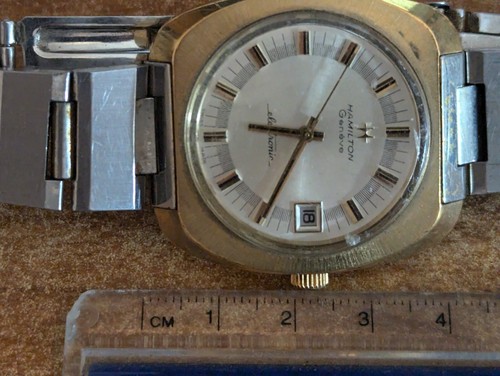 Vintage Hamilton Geneve Men's Electronic Wristwatch 1970s AS IS - Picture 12 of 12
