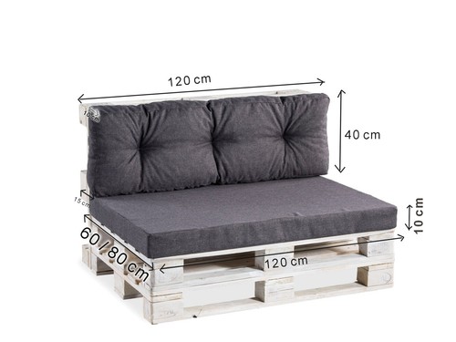 Euro Pallet Cushions Outdoor Garden Pallet Cushion Seating pad couch sofa pillow - Picture 9 of 35