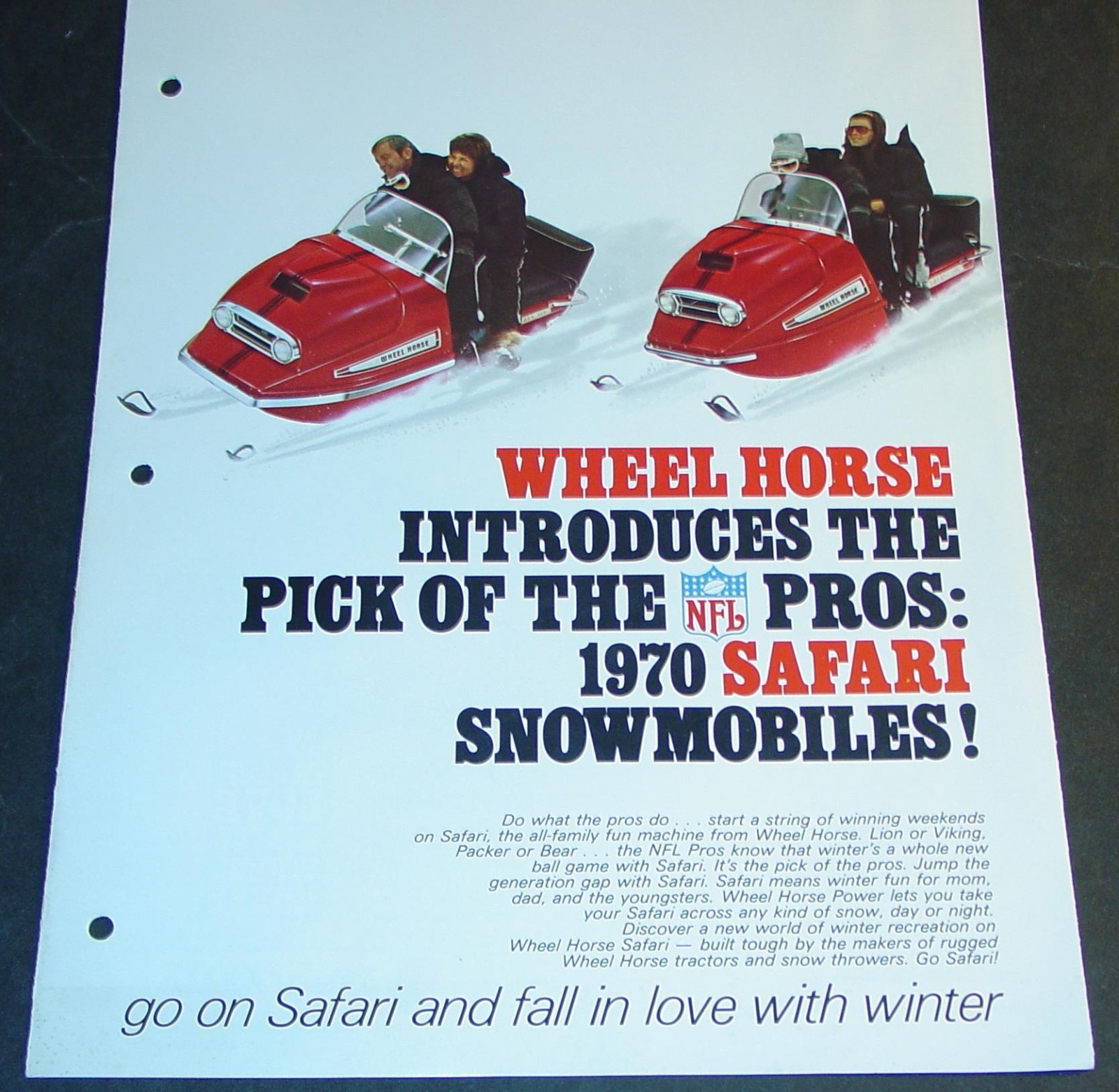 RARE 1970 WHEEL HORSE SAFARI SNOWMOBILE SALES BROCHURE 6 PAGES NICE (650 RARE 1970 WHEEL HORSE SAFARI SNOWMOBILE SALES BROCHURE 6 PAGES NICE SNOWMOBILE (650 eaf4aa