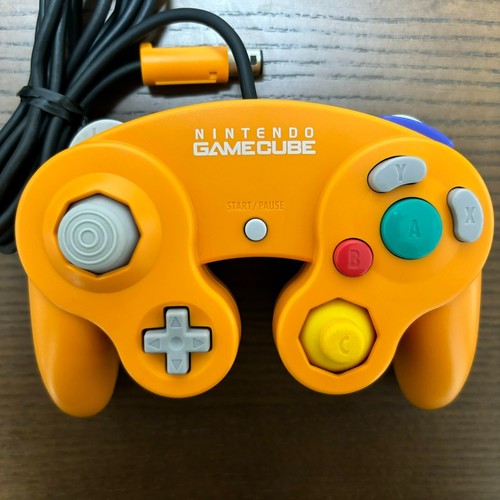 Nintendo GameCube Controller Orange DOL-003 OEM Official Used Tested From Japan - Picture 2 of 8