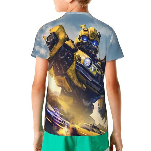 Transformers Rise of the Beasts Movie Kids T-Shirt Novelty Short Sleeve Tee Tops - Picture 17 of 34