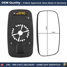 Fits Nissan Cabstar 2007-2018 Wing Mirror With Base, Right Side Heated Base