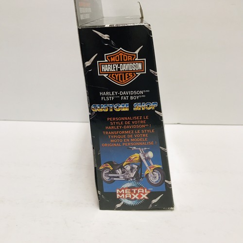 Harley Davidson Custom Shop FLSTF Fat Boy Scale 1:20 Die-Cast Motorcycle Red NIB - Picture 3 of 6