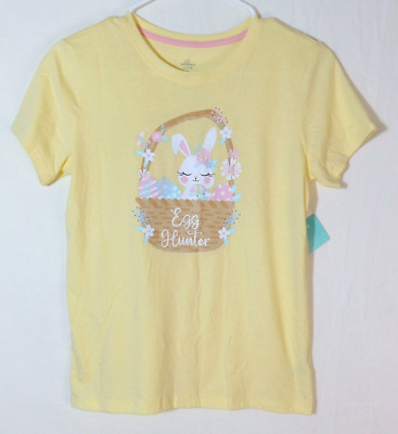Girls Graphic Size XXL Tee Rabbit Egg Hunter Short Sleeve